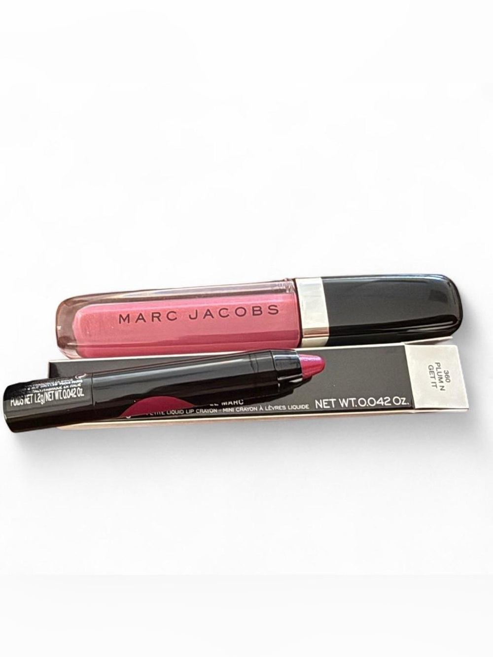 Marc Jacobs lip gloss and lip pencil Bundle